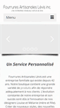 Mobile Screenshot of fourruresartisanaleslevis.com