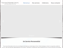 Tablet Screenshot of fourruresartisanaleslevis.com